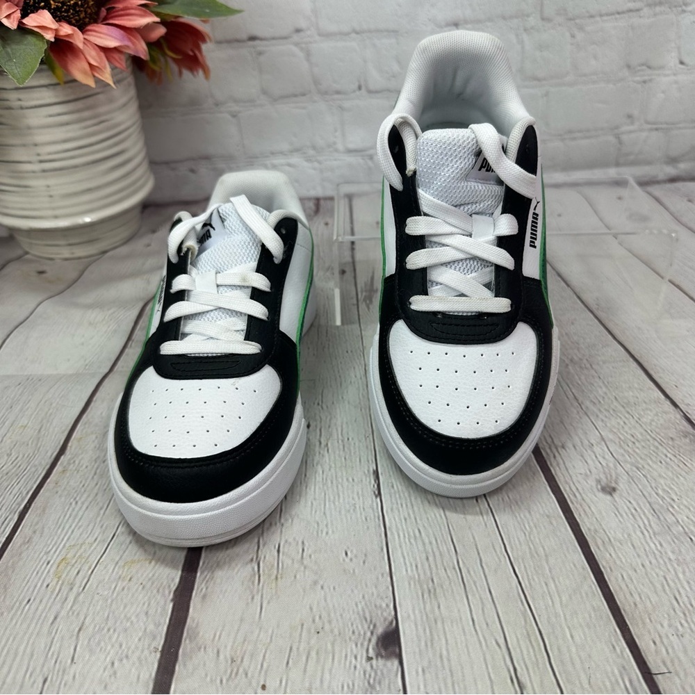 puma carter Kids' 3C Black Green Sneakers urban streetwear activewear - Picture 2 of 7
